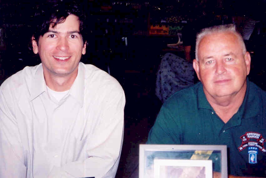 John P. Brackin & Bill Shanahan at a book signing  in Columbus, Ga., home of Ft. Benning.