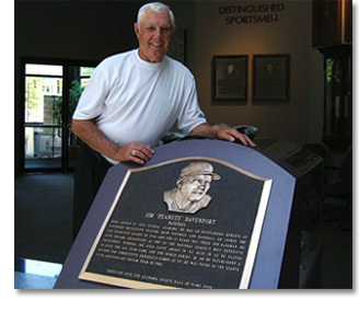 Jim "Peanut" Davenport at the Alabama Sports Hall of Fame