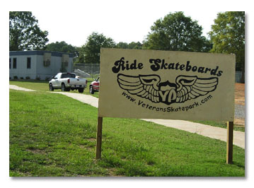 Ride Skateboards at Veterans Skate Park